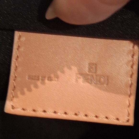 EUC Authentic Fendi Black & White Zucca Print Mini Tote Bag With Pink Handle OS - Picture 12 of 16